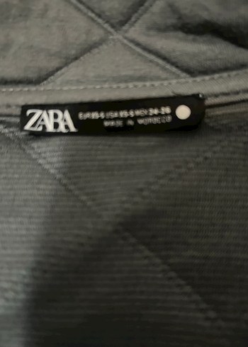 Kapitone ceket koyu gri xs-s beden - Görsel 5