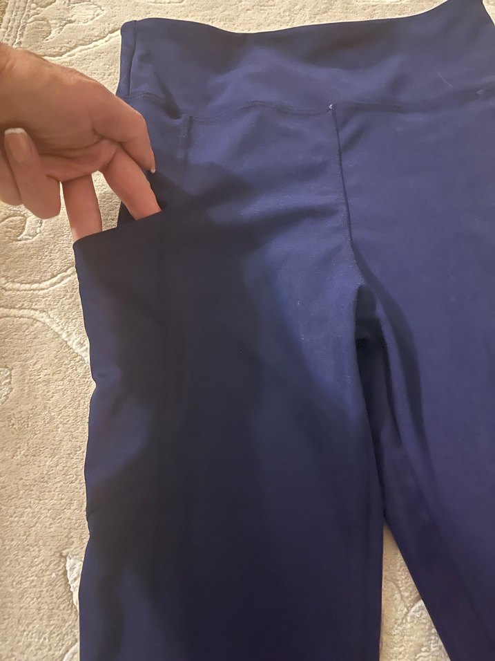 Lacivert Kadın Spor Tayt - Görsel 3