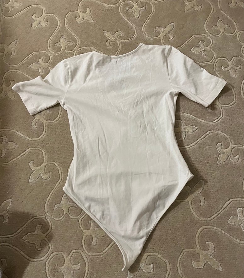 Penye kruvaze yaka body bluz s beden - Görsel 4