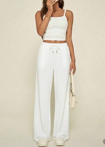 SHE IN penye eşofman altı - Görsel 2