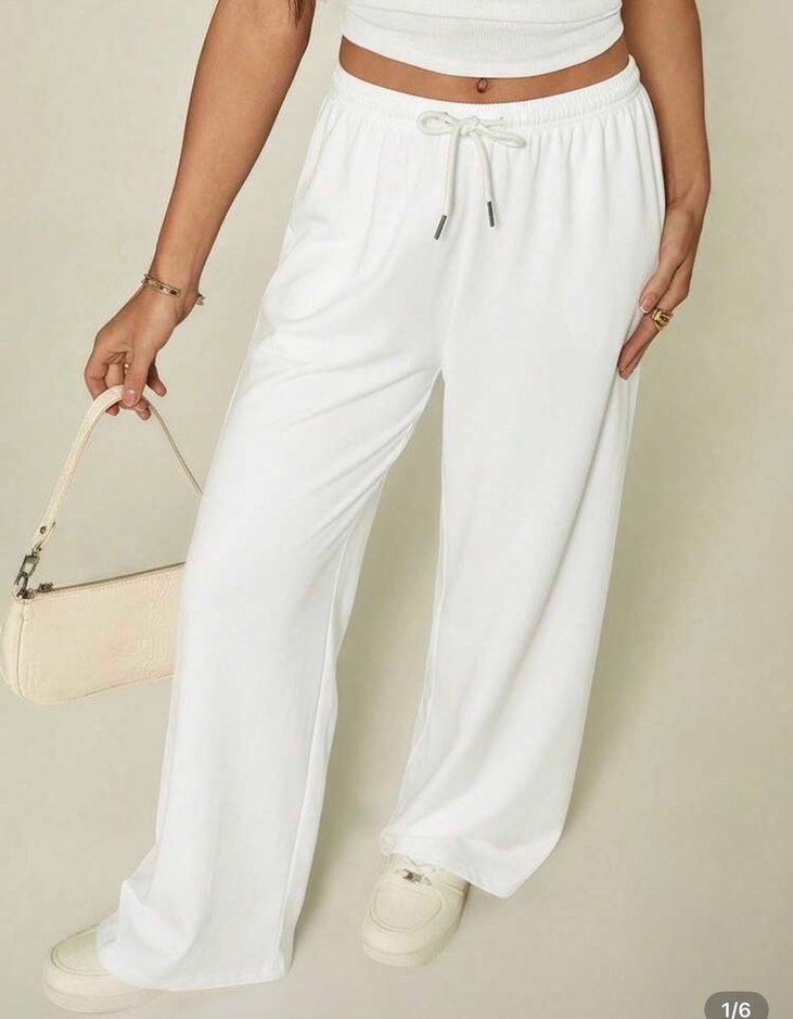 SHE IN penye eşofman altı - Görsel 5