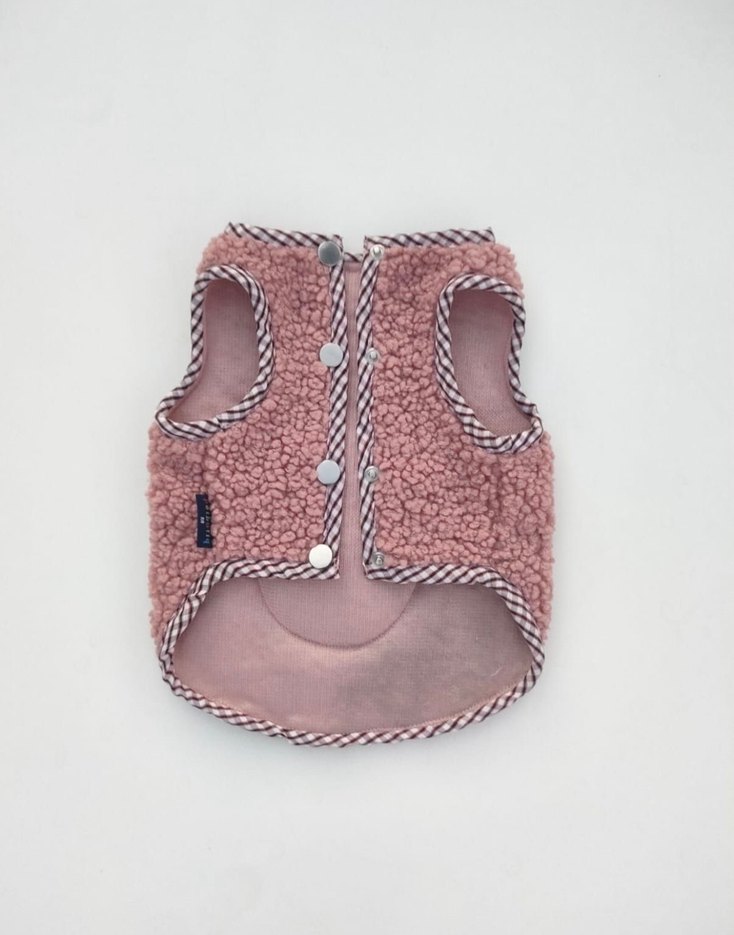 Pembe Tüylü Köpek Kıyafeti XL küçük ırk - Görsel 3