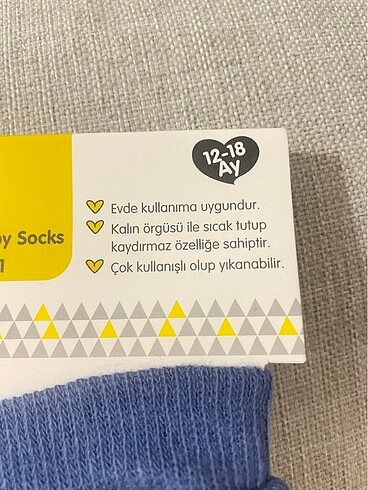 HelloBaby 12-18 ay erkek bebek ev patiği