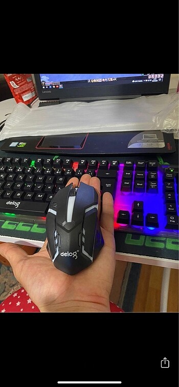 Rampage Mekanik hisli deiog marka mouse ve klavye RGB