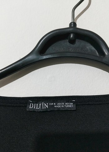 Dilvin Siyah Uzun Kollu Büzgülü Kadın Bluz