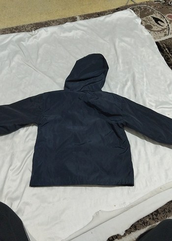 Kapüşonlu Erkek Çocuk Lacivert Mont - Görsel 2