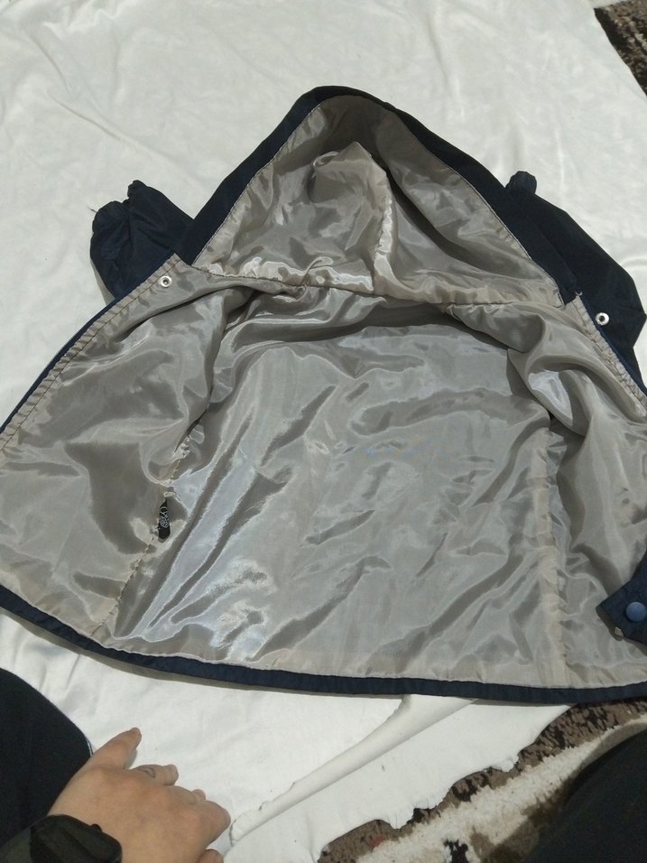 Kapüşonlu Erkek Çocuk Lacivert Mont - Görsel 5