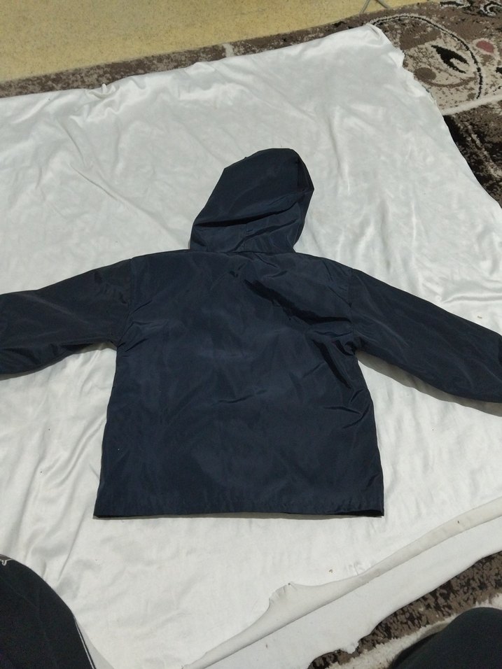 Kapüşonlu Erkek Çocuk Lacivert Mont - Görsel 2