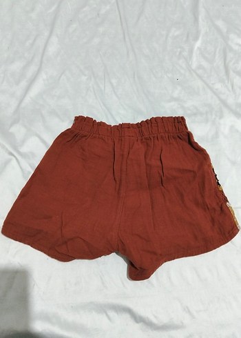 Bohem Çiçek Desenli Örgü Mini Şort - Görsel 2