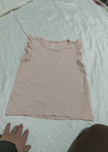 Kız Çocuk Kolsuz Fırfırlı Bej Tişört - Görsel 7