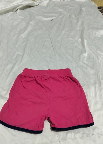 Renkli Baskılı Pembe Kız Şortu - Görsel 4