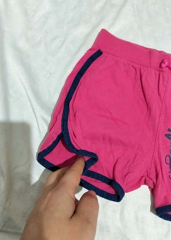 Renkli Baskılı Pembe Kız Şortu - Görsel 7