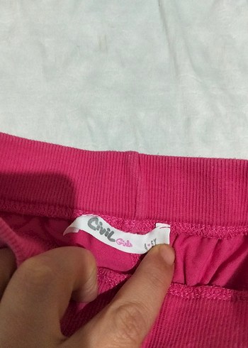 Renkli Baskılı Pembe Kız Şortu - Görsel 2