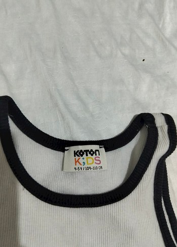 Beyaz Baskılı çoçuk Askısız Atlet - Görsel 2