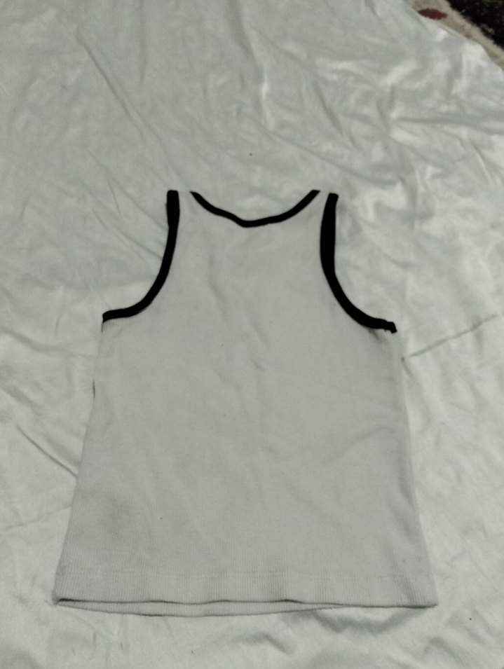 Beyaz Baskılı çoçuk Askısız Atlet - Görsel 3