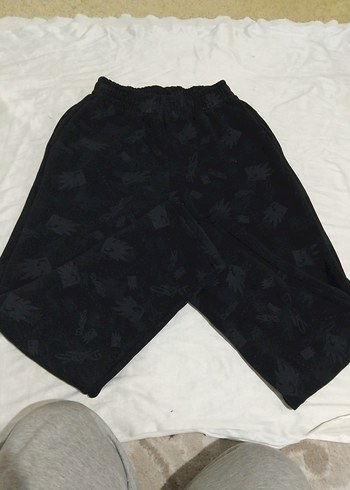 Siyah Rahat Kesim Spor Erkek Kumaş Pantolon - Görsel 5