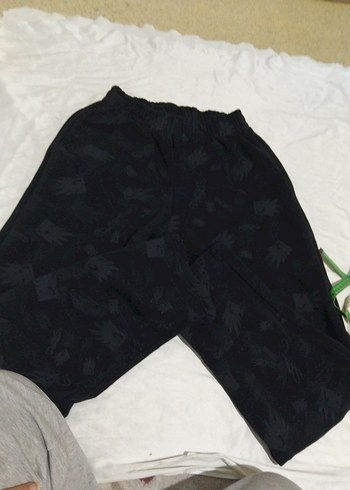 Siyah Rahat Kesim Spor Erkek Kumaş Pantolon - Görsel 8