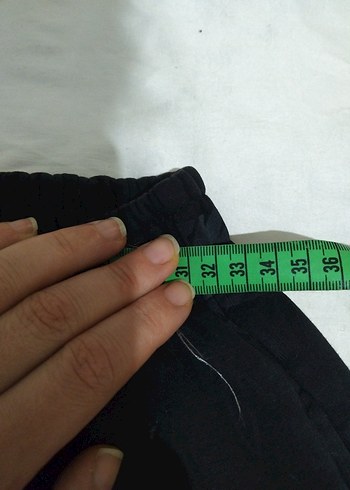 Siyah Rahat Kesim Spor Erkek Kumaş Pantolon - Görsel 6