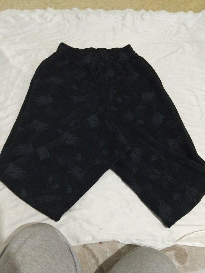 Siyah Rahat Kesim Spor Erkek Kumaş Pantolon - Görsel 5