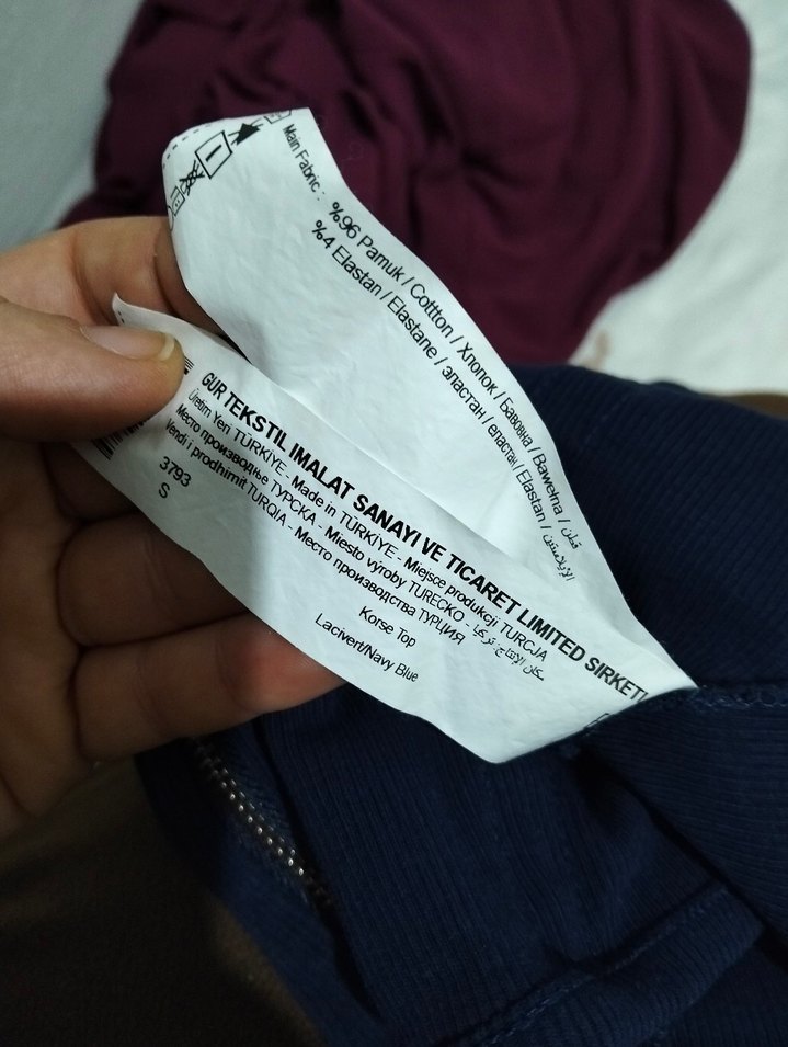 Kadın Lacivert Denim Fermuarlı Büstiyer - Görsel 4