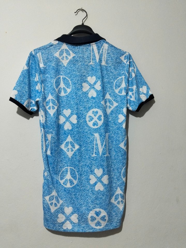 Renkli Batik Desenli Erkek Polo Tişört - Görsel 2