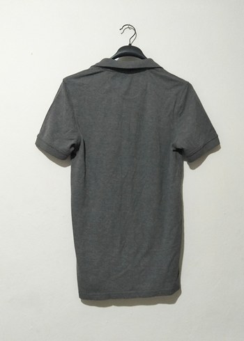 Gri Kısa Kollu Polo Yaka Erkek Tişört - Görsel 4