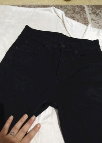 Erkek Siyah Kemerli Regular Fit Kot Pantolon - Görsel 6