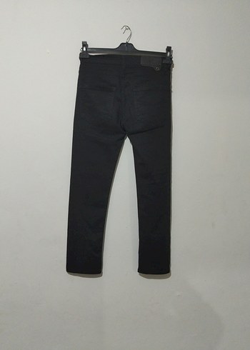 Erkek Siyah Kemerli Regular Fit Kot Pantolon - Görsel 2