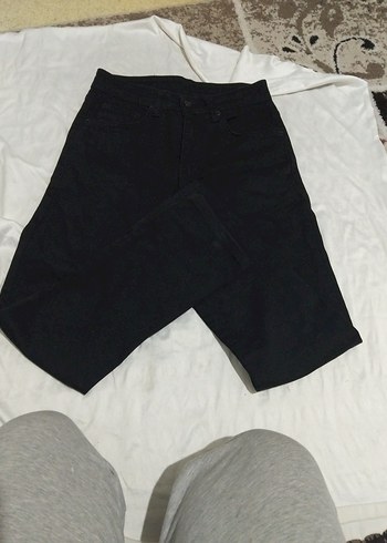 Erkek Siyah Kemerli Regular Fit Kot Pantolon - Görsel 5