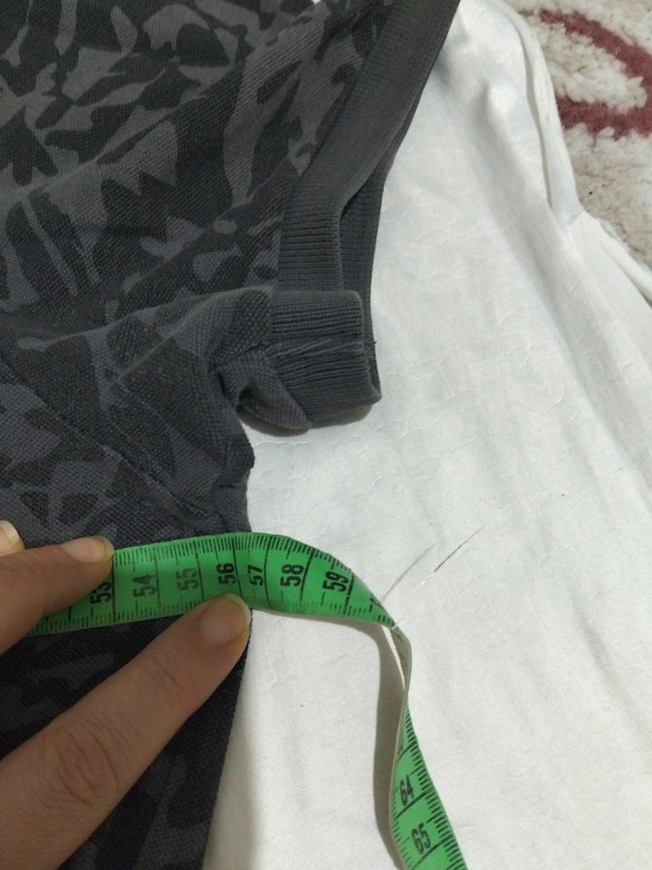 Gri Batik Desenli Erkek Polo Tişört - Görsel 4