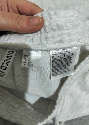 Gri Midi Kadın Keten Eşofman Altı - Görsel 3