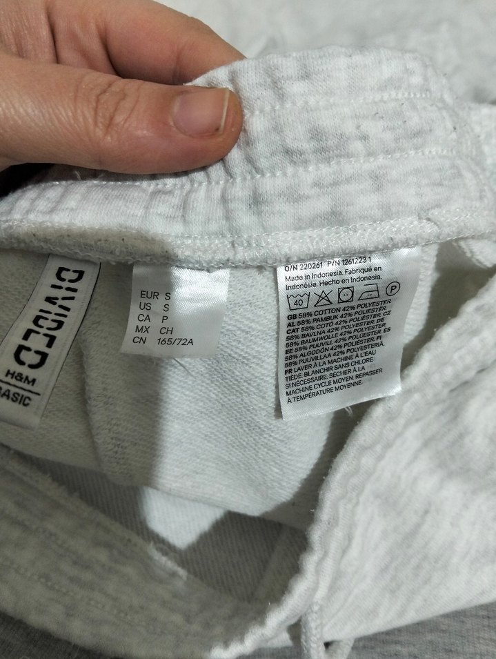 Gri Midi Kadın Keten Eşofman Altı - Görsel 3