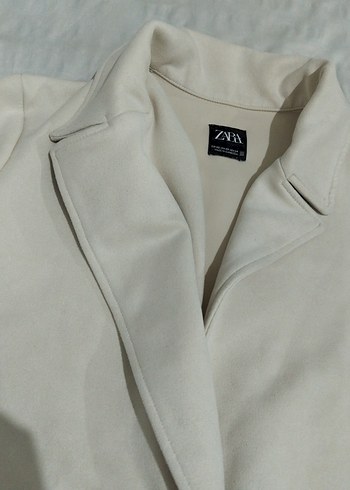 Bej Süet Kadın Blazer Ceket - Görsel 8