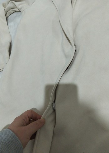 Bej Süet Kadın Blazer Ceket - Görsel 6