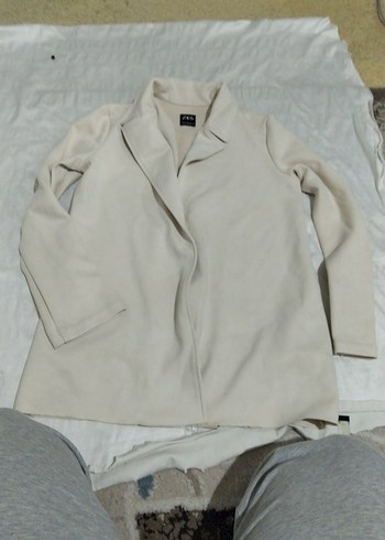 Bej Süet Kadın Blazer Ceket - Görsel 7