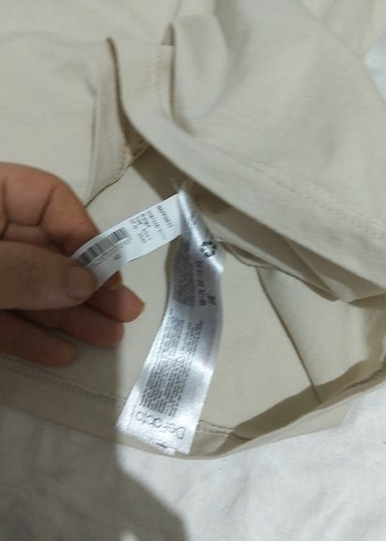 9 Yaş Beden çeşitli Renk Bej Kısa Kollu Minimalist Tişört