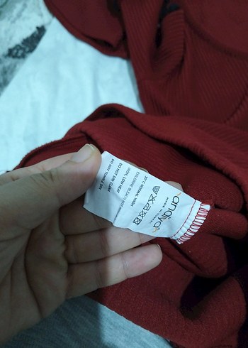 xl Beden bordo Renk V Yaka Uzun Kollu Midi fitilli elbise