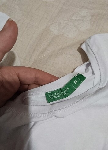 Benetton sıfır beyaz tshirt 