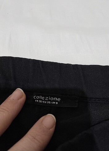 Collezione collezione beli lastikli pantolon
