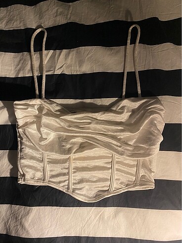 Pull bear saten crop