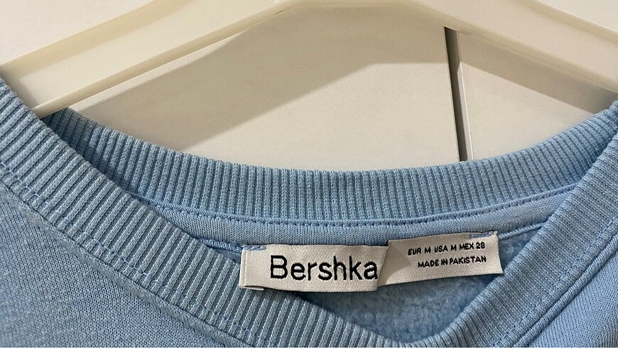 m Beden Bershka oversize mavi sweat