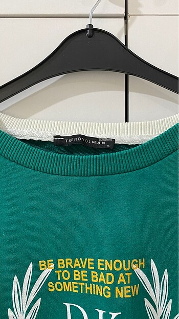 xl Beden Trendyolman yeşil oversize sweatshirt