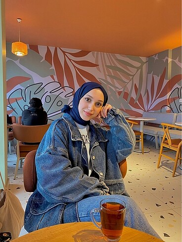 l Beden mavi Renk Trendyol milla oversize denim ceket