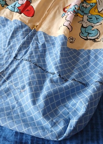 şirinler yastık ve çantası - Görsel 5