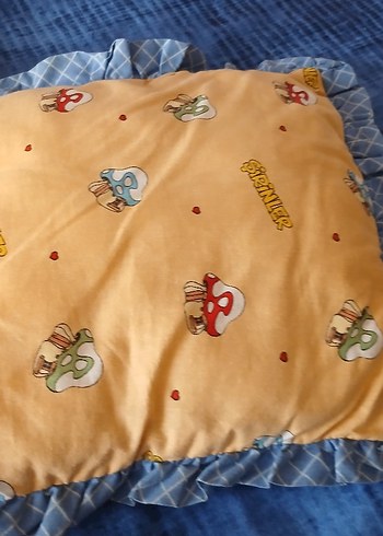 şirinler yastık ve çantası - Görsel 7