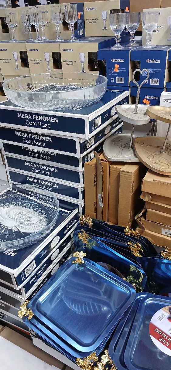 Altın Renkli Desenli Tepsi - Görsel 3