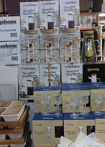 Altın Renkli Modern Klasik Ayaklı Tabak Seti - Görsel 5