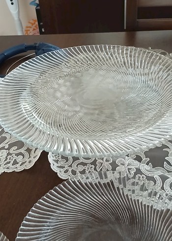 Gri Şeffaf Cam Tabak paşabahce - Görsel 6