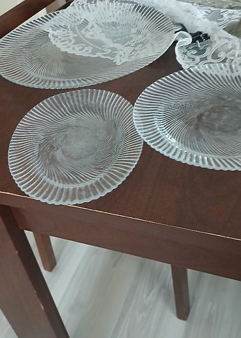 Gri Şeffaf Cam Tabak paşabahce - Görsel 10