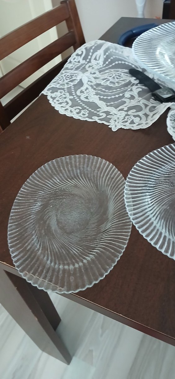 Gri Şeffaf Cam Tabak paşabahce - Görsel 4